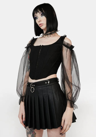 Bewitching Gossamer Views Organza Corset Top