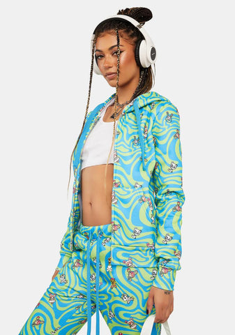 Groovy Zip-Up Hoodie