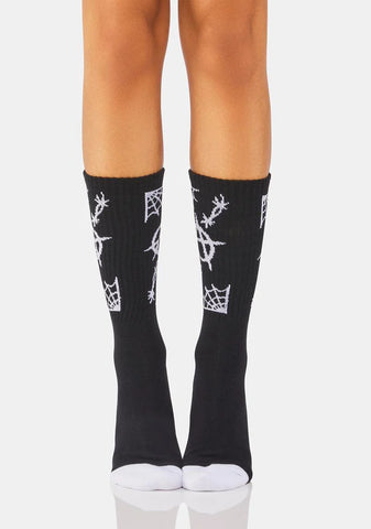 Web Of Anarchy Crew Socks