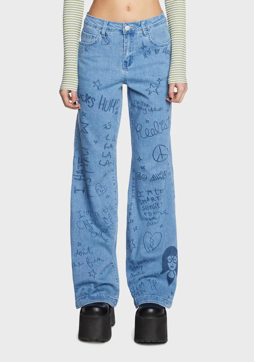 My So-Called Angst Flare Jeans