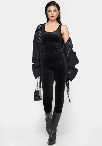 Fancy Notion Velvet Jumpsuit