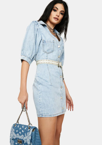 Denim Real Trendsetter Denim Mini Dress