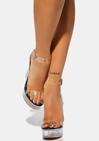 Hoko Clear Platform Heels