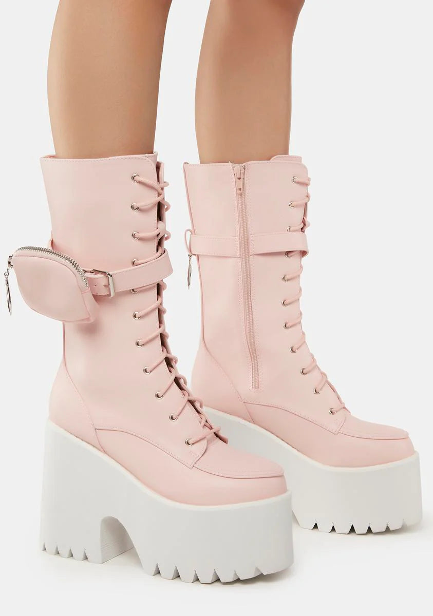 Sweet Grand March Pocket Platform Boots