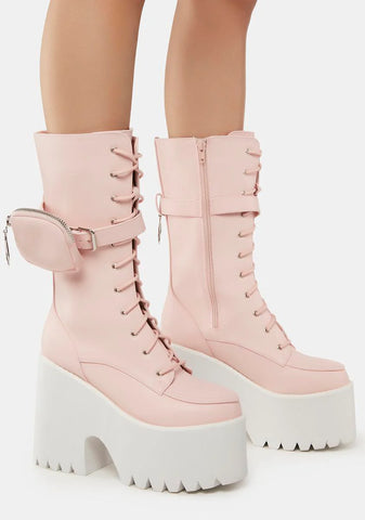 Sweet Grand March Pocket Platform Boots