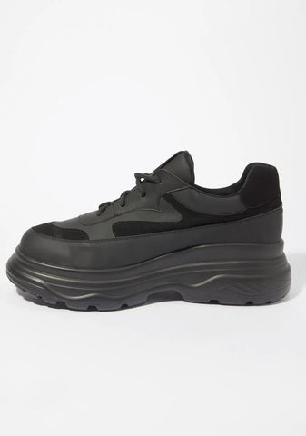 Black Gyoubu Wire Chunky Sneakers