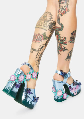 Enchanted Forest Platform Heels