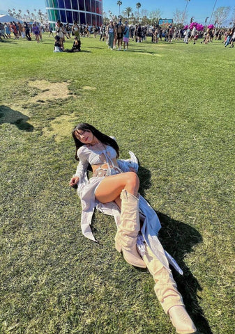 Natural Prairie Girl Cowboy Boots