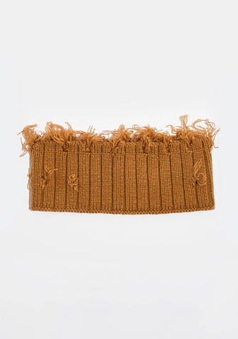 Atmosphere Brown Distressed Headband
