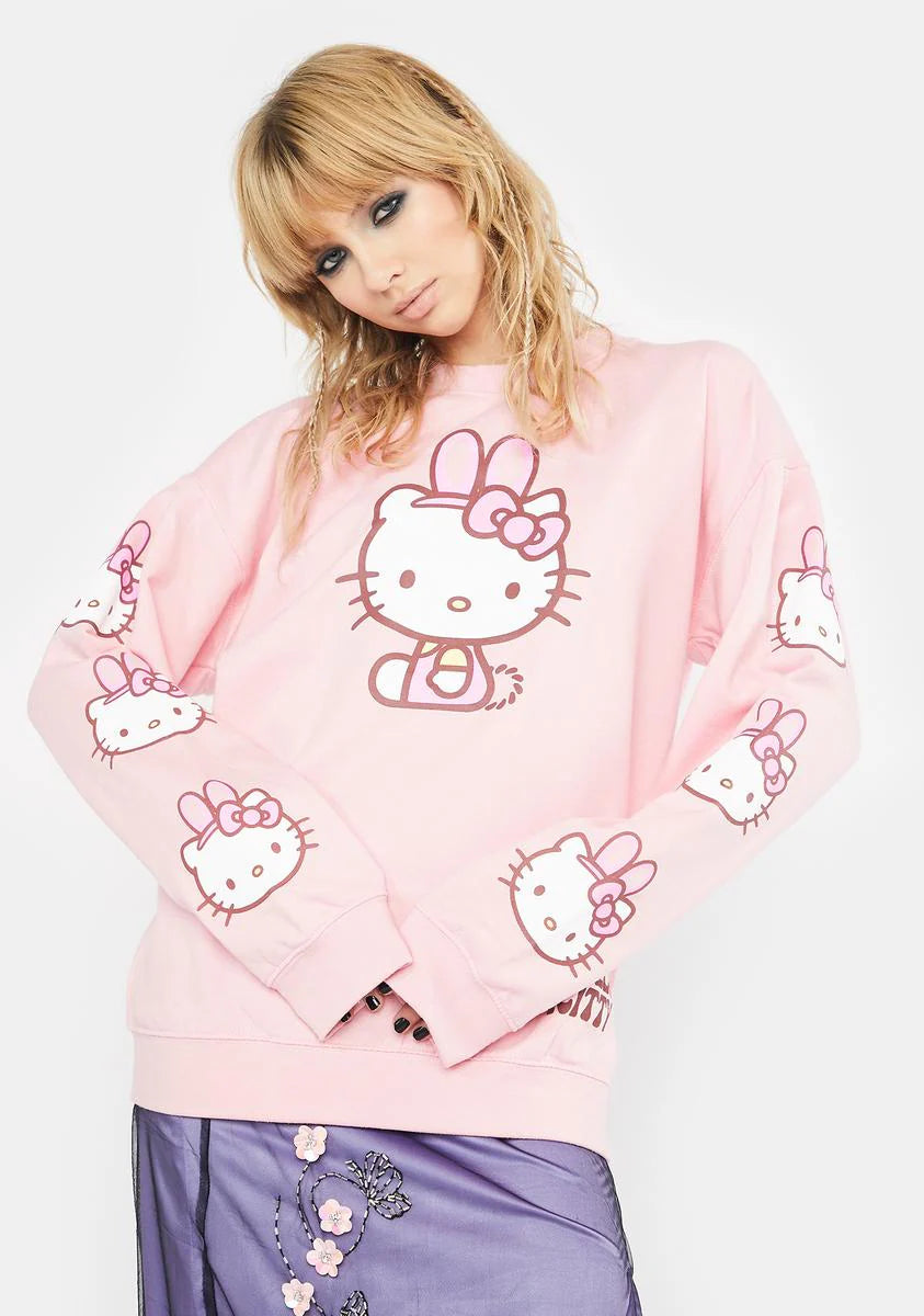 Hello Kitty Bunny Crewneck Sweatshirt
