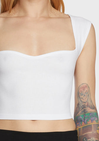 Versatile At Best Crop Top - White