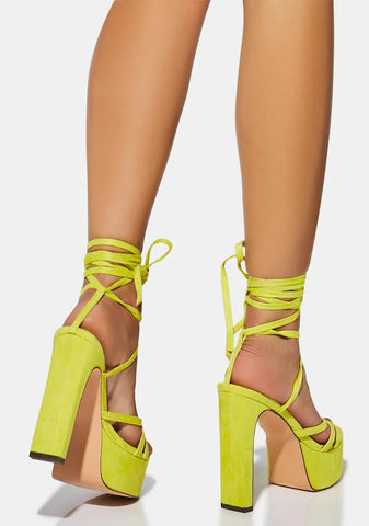 Lush Measured Adoration Wrap Heels