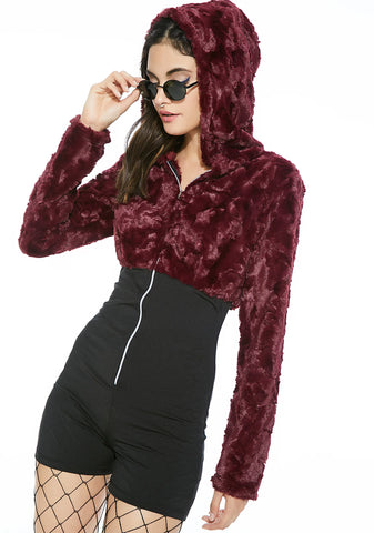 Cuddle Partner Fuzzy Jumpsuit