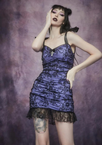 Unholy Night Lace Mini Dress