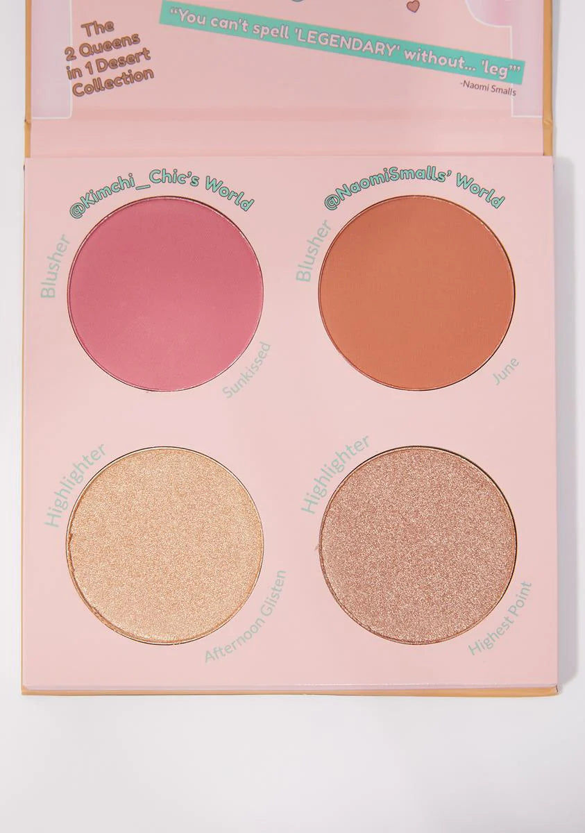 x Naomi Smalls 2 Queens In 1 Desert Sunkissed In June Blush & Highlighter Palette