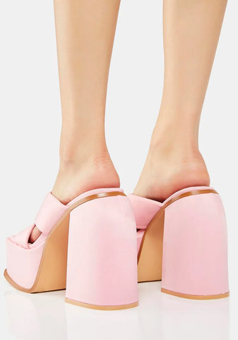 Rose Play It Cool Platform Heels