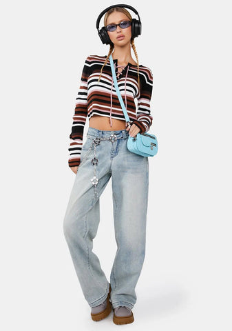 Caught On Camera Striped Sweater