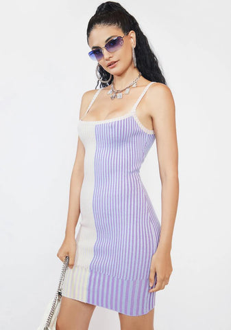 Take What You Need Striped Mini Dress