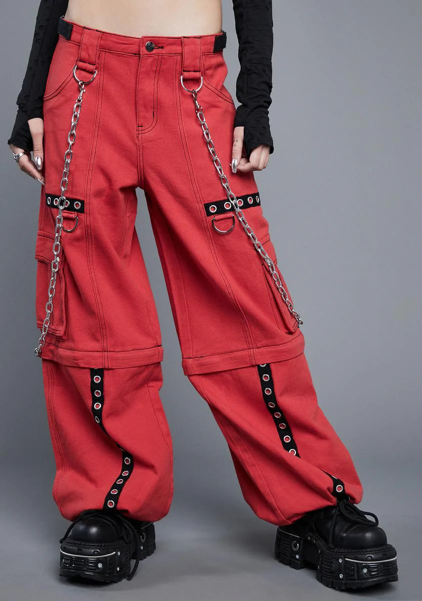 Rouge Thick Skin Wide Leg Pants