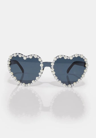 Love That Glistens Heart Sunglasses