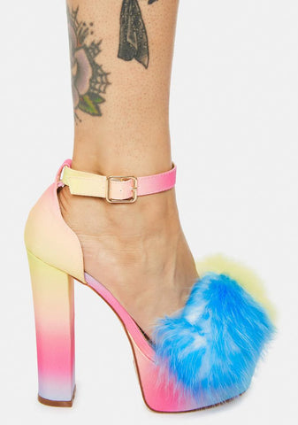 Sunset Mingle Platform Heels