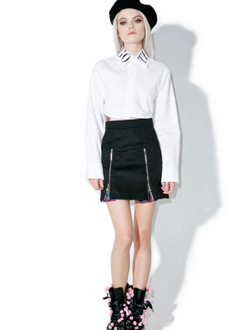 Zip-It Pleated Skirt