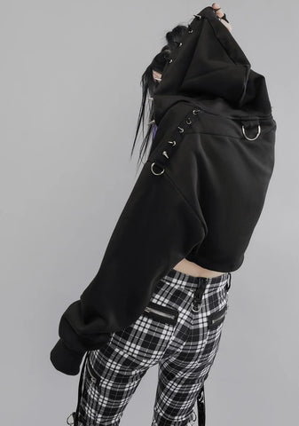 Darkness Calling Crop Hoodie