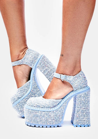 Casual Friday Tweed Mary Janes