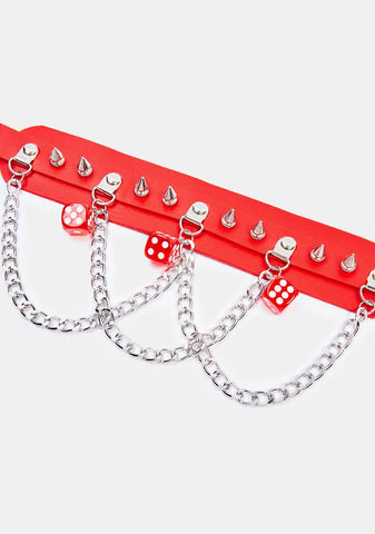 No Lucky Draws Spike Choker