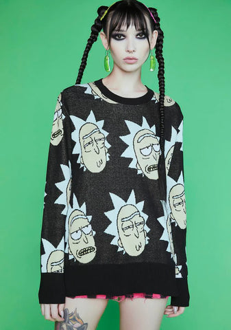 Just A Phase Intarsia Sweater