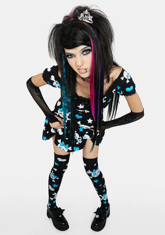 About Me Thigh High Socks