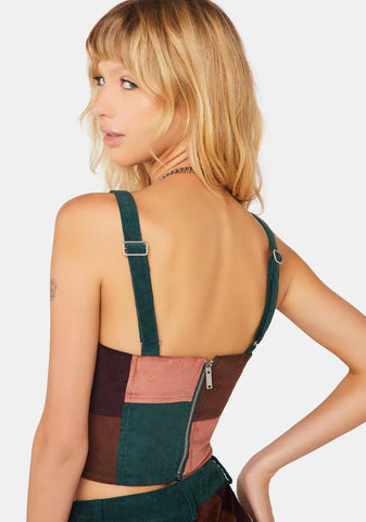 Wonderstruck Corduroy Crop Top