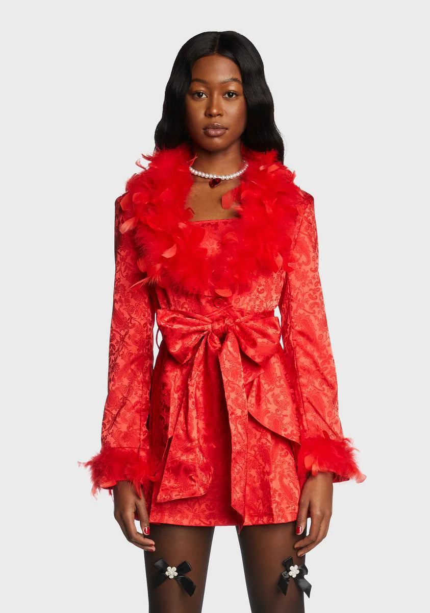 Spicy Crushes And Wishes Brocade Coat