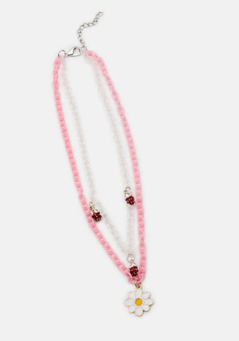 Strawberry Crush Layered Necklace