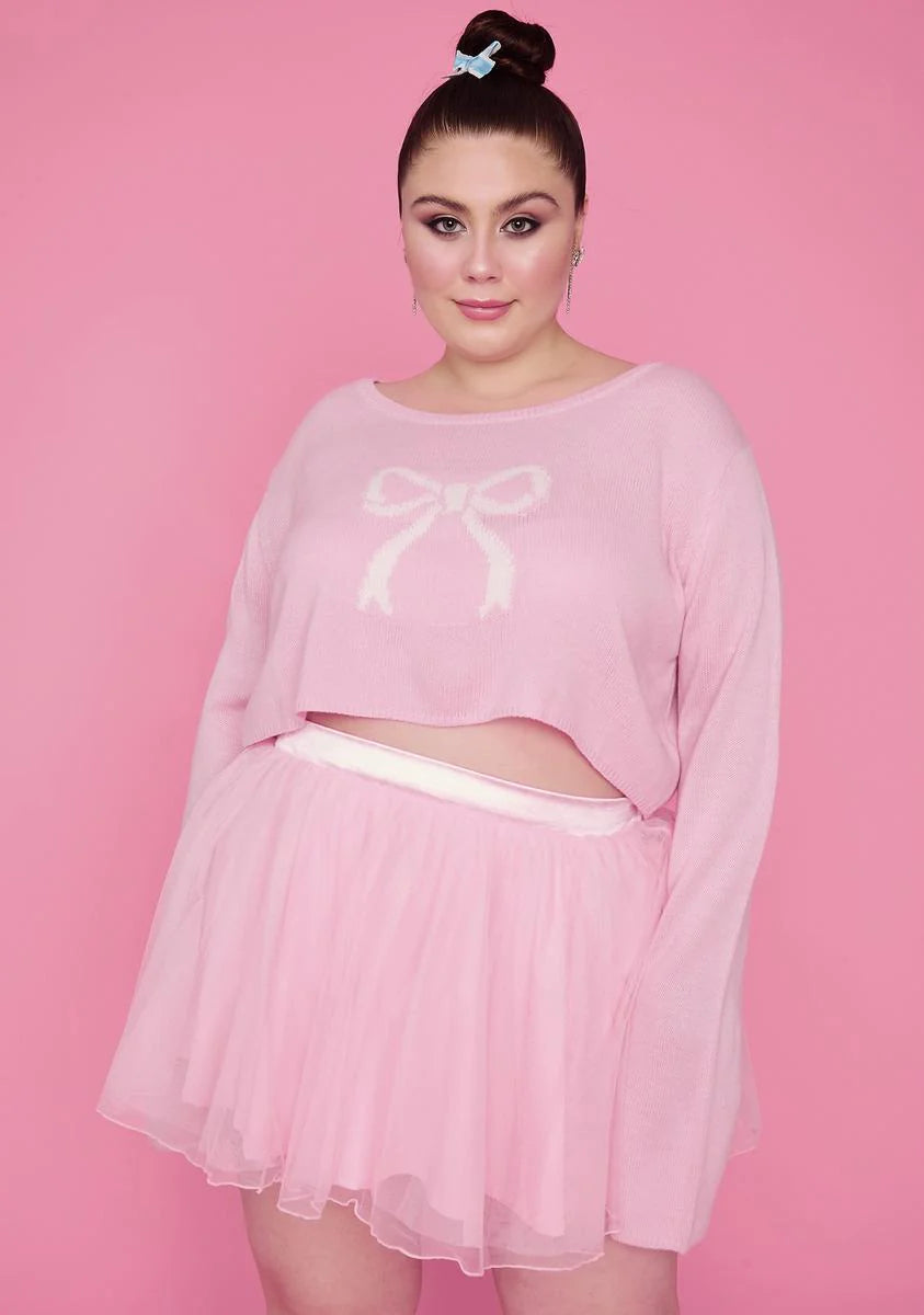 Truly Precious Pirouettes Crop Sweater