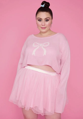 Truly Precious Pirouettes Crop Sweater