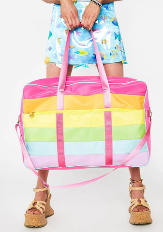 Pastel Follow The Rainbow Weekender Bag