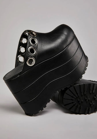 Grim Factor Platform Clogs