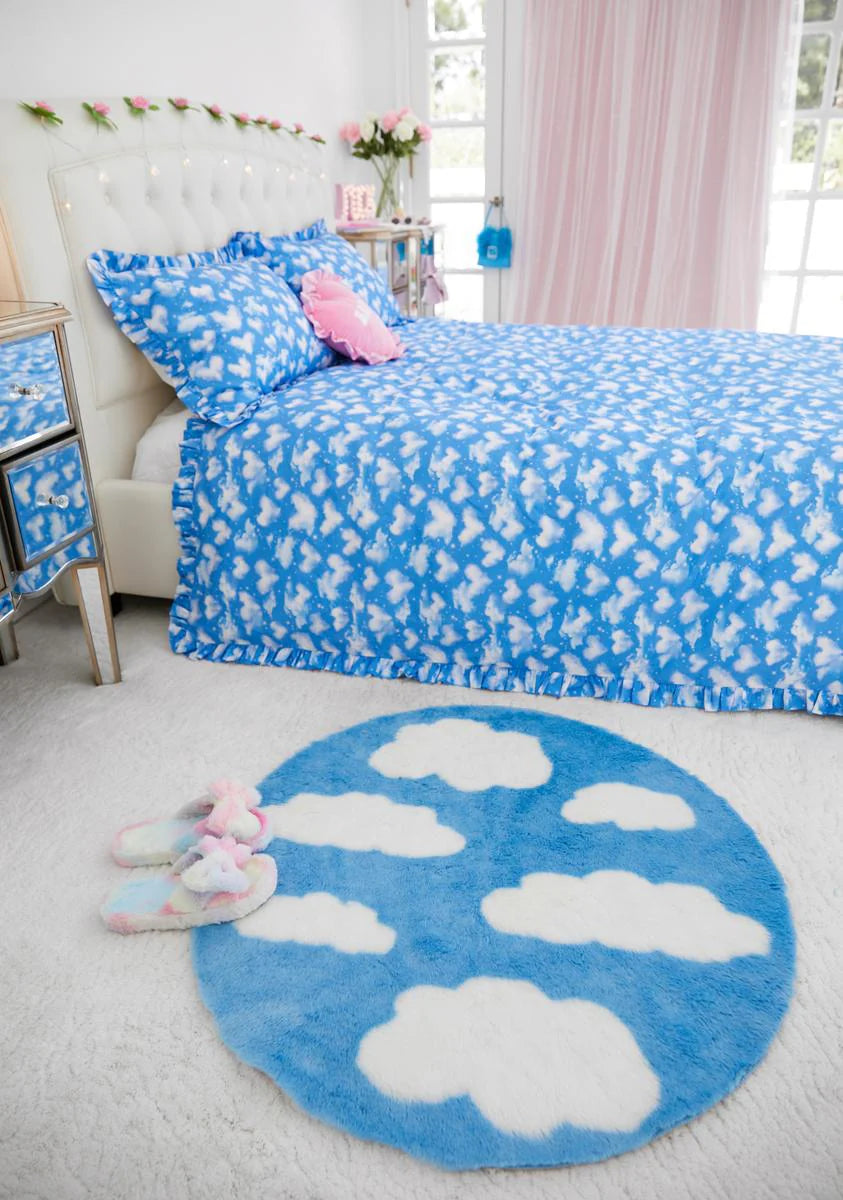 Dreamers Only Cloud Circle Rug