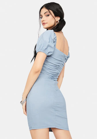 Seeking Answers Lace Up Mini Dress