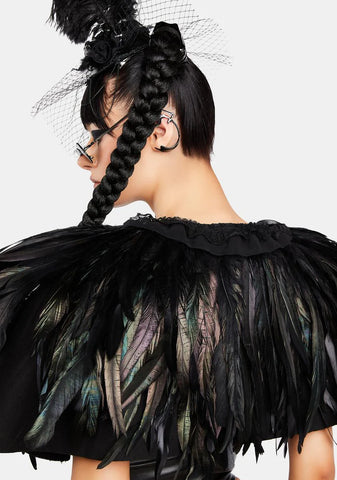 Transylvanian Hunger Gothic Feather Shawl