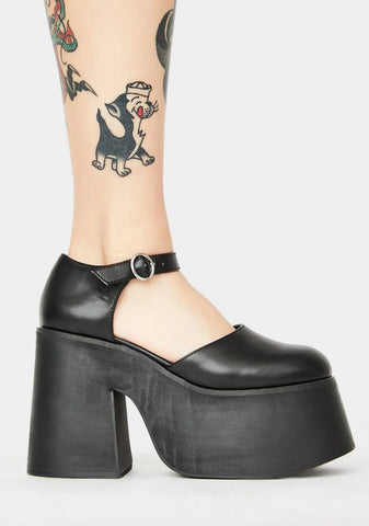 Cry Me A River Platform Mary Janes