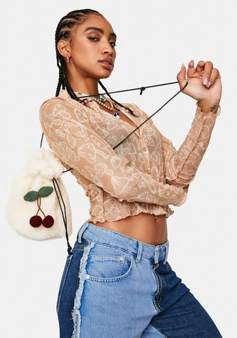 Tasty Treat Sherpa Bucket Bag