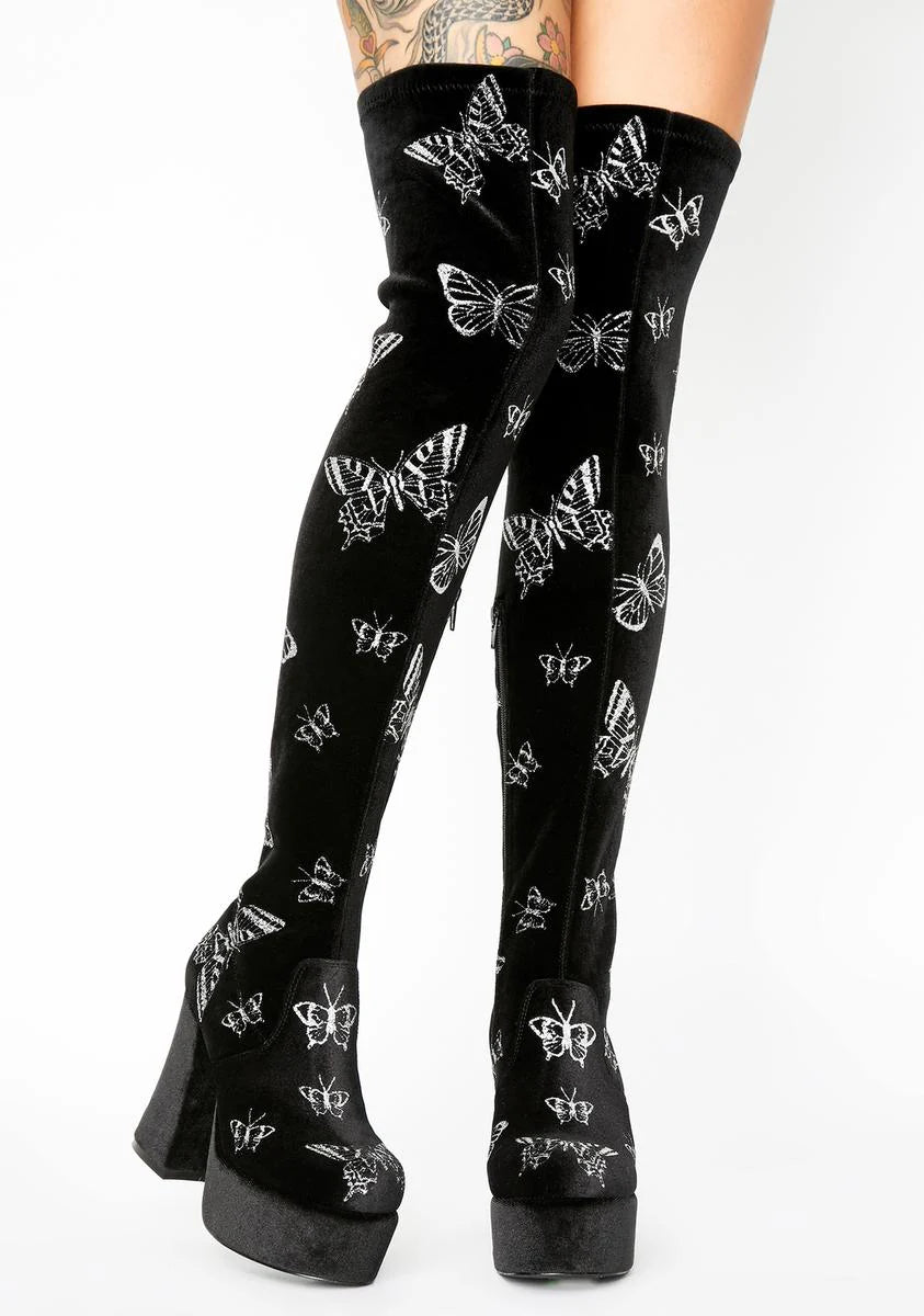 Mystical Metamorphosis Thigh High Boots
