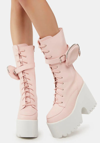Sweet Grand March Pocket Platform Boots