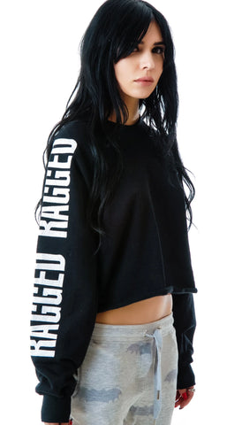 The  Gunshow Long Sleeve Cropped Sweatshirt