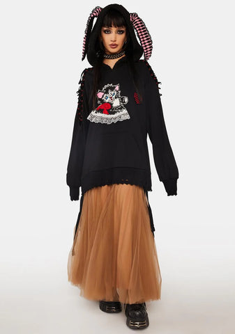 Cute Long Ears Graphic Hoodie