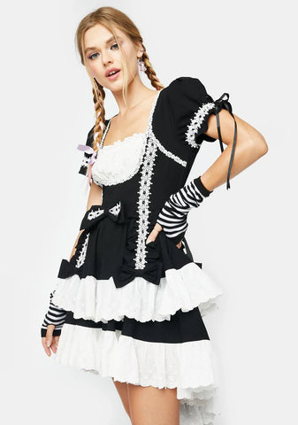 Noir Fancy A Slice Mini Dress