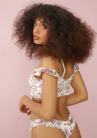 On A Whim Mushroom Print Lingerie Set