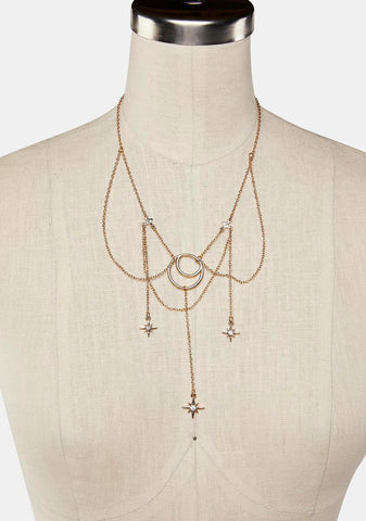 Shoot For The Moon Layered Choker